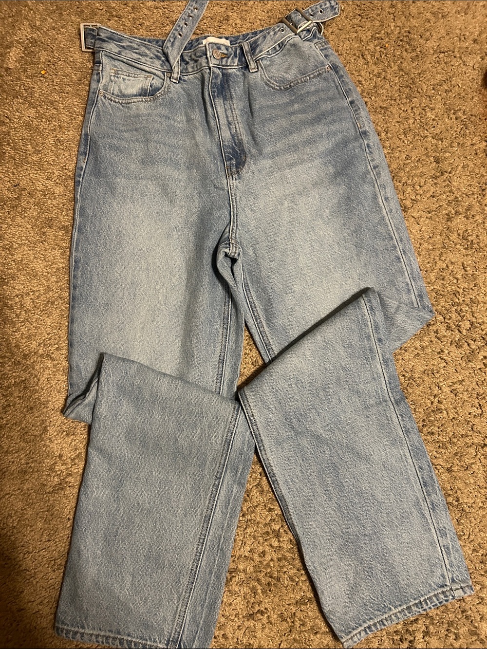 PacSun Light Blue Straight Leg High-Rise Jeans